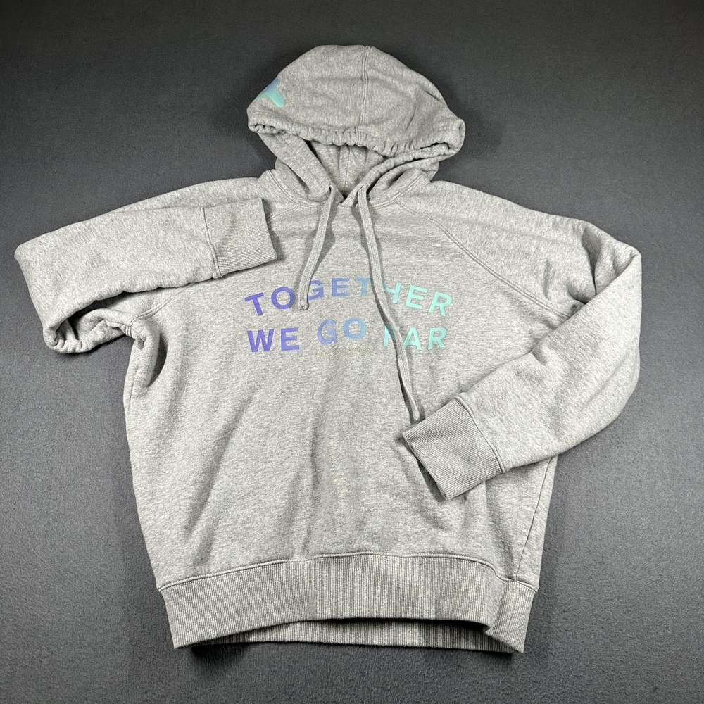 Spiritual Gangster Peloton Hoodie Womens Small Gray Pullover Together We Go Far